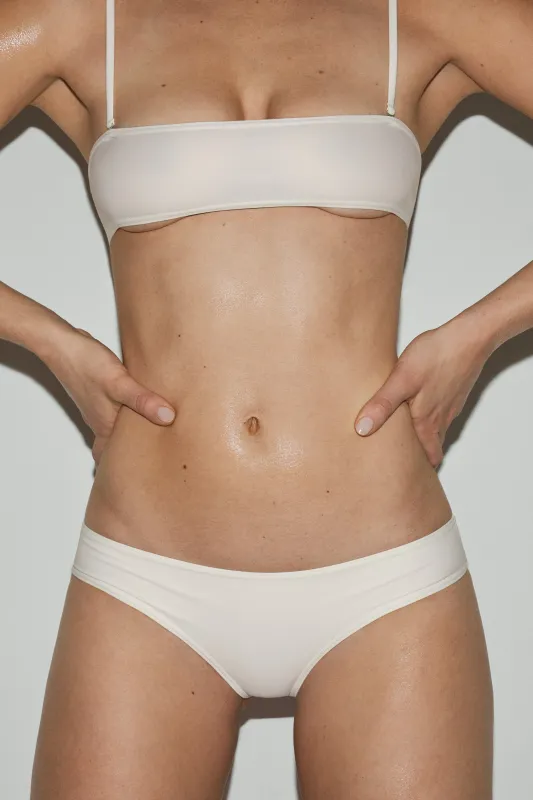 White Core Bandeau Bikini Top made by KVRT STVFF