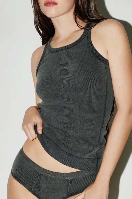 Black Mechanic Tank Top sold by KVRT STVFF