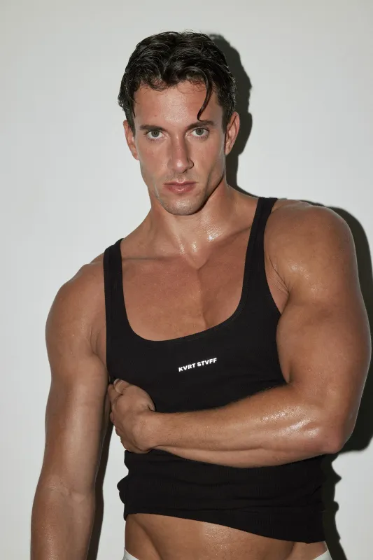 Black Chad Tank Top sold by KVRT STVFF