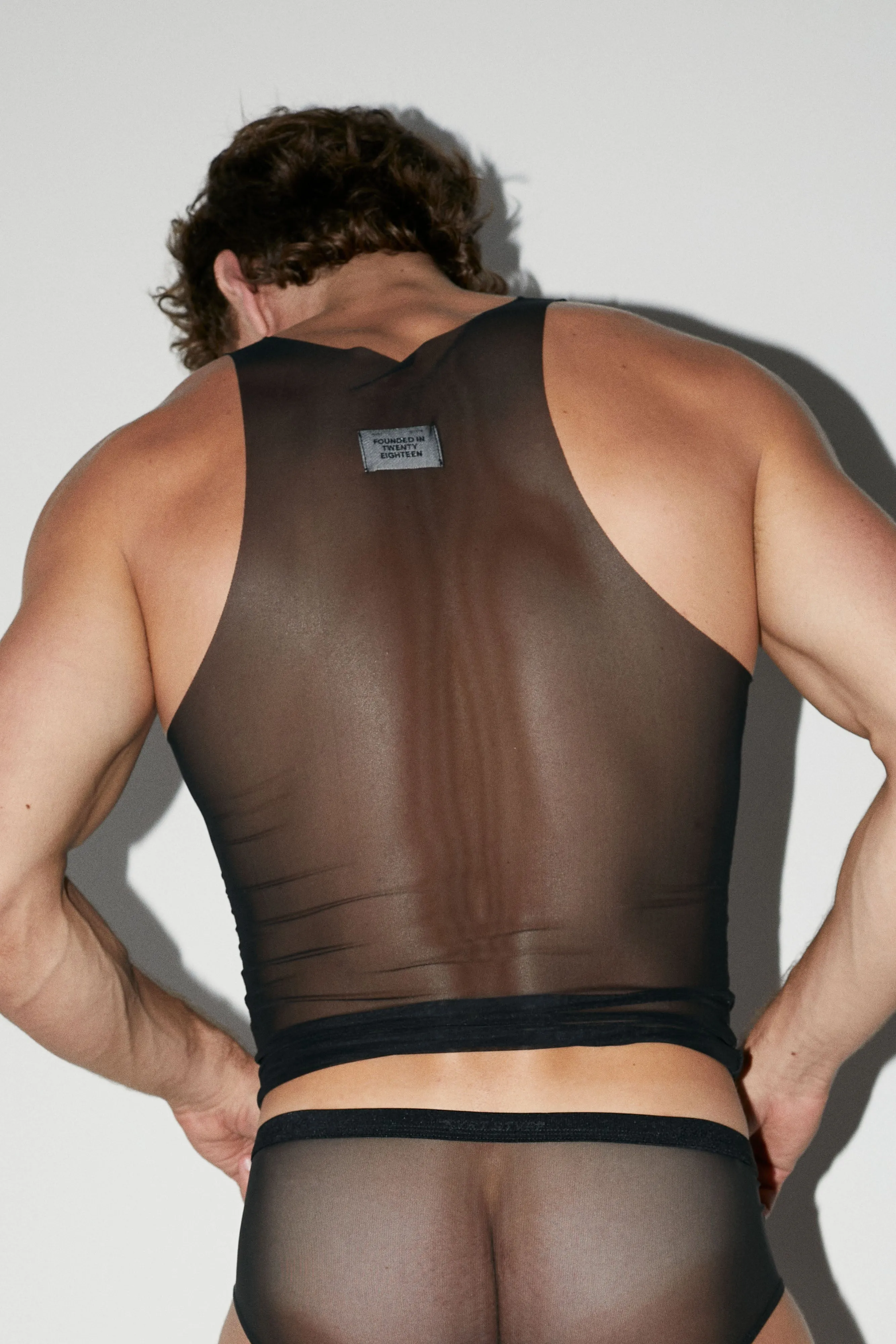 Black John Tank Top sold by KVRT STVFF product image thumbnail 2