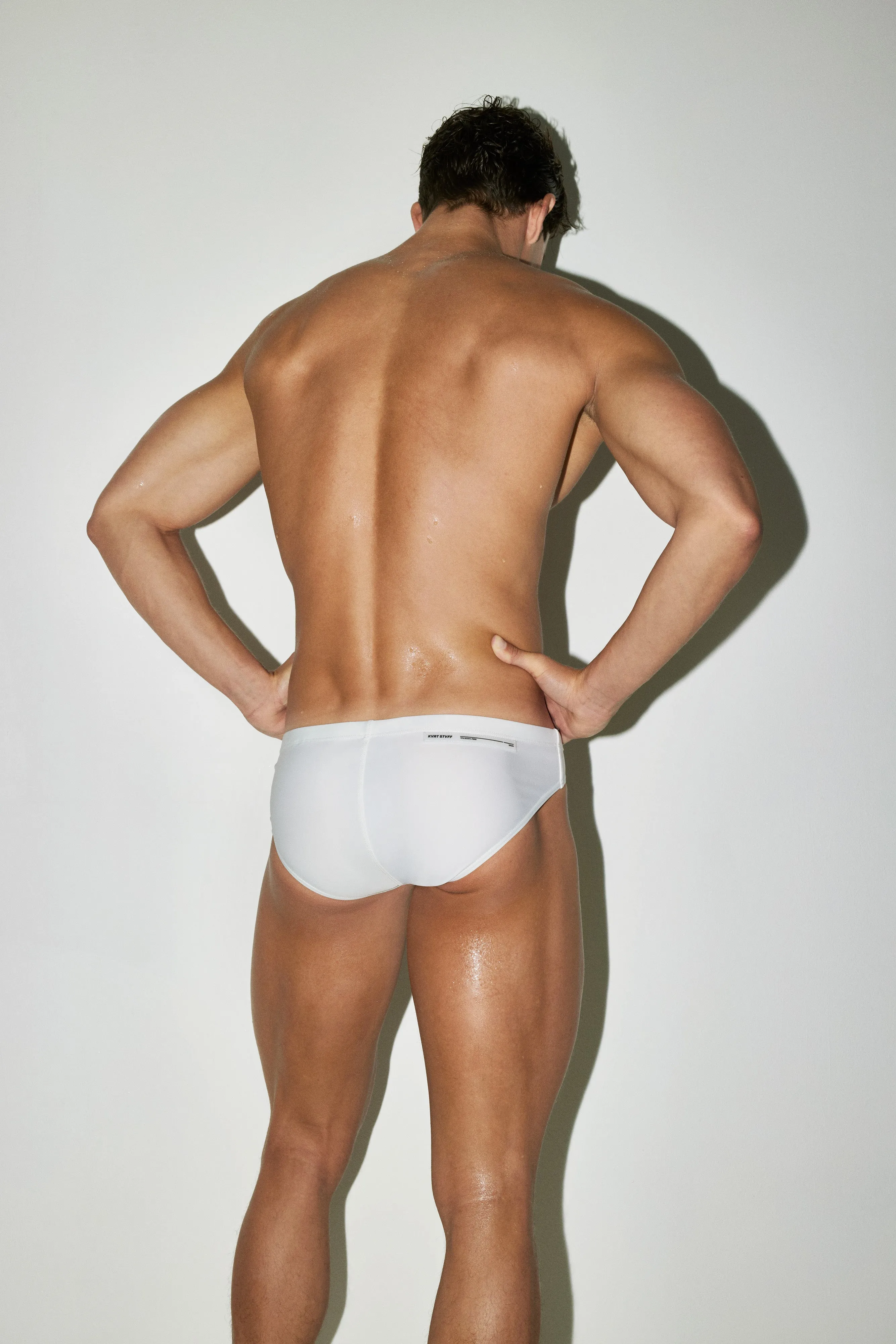 White Core Swim Brief sold by KVRT STVFF product image thumbnail 2