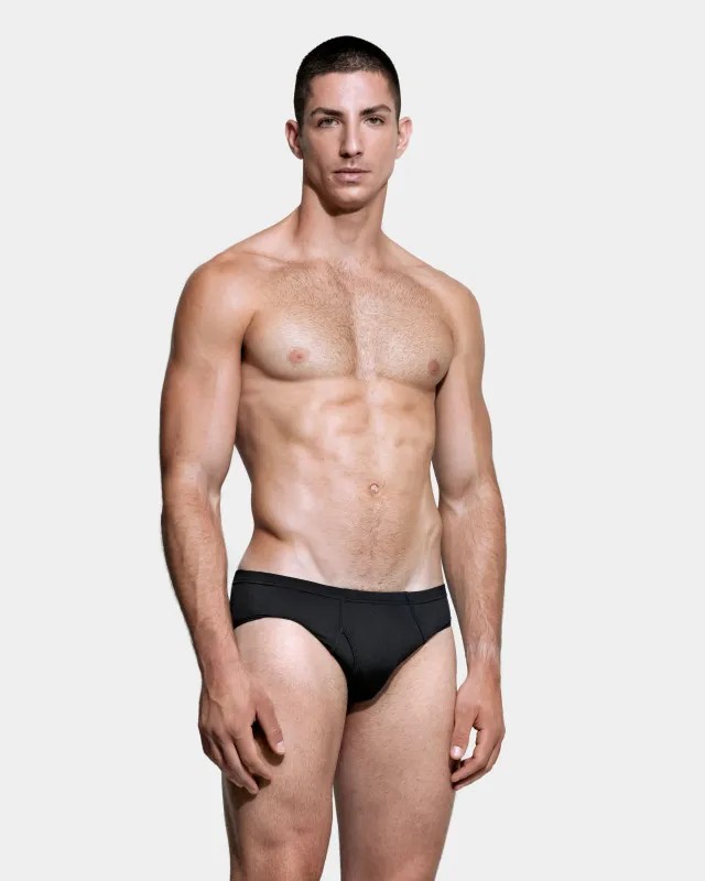 Black Kneibler Swim Brief sold by KVRT STVFF