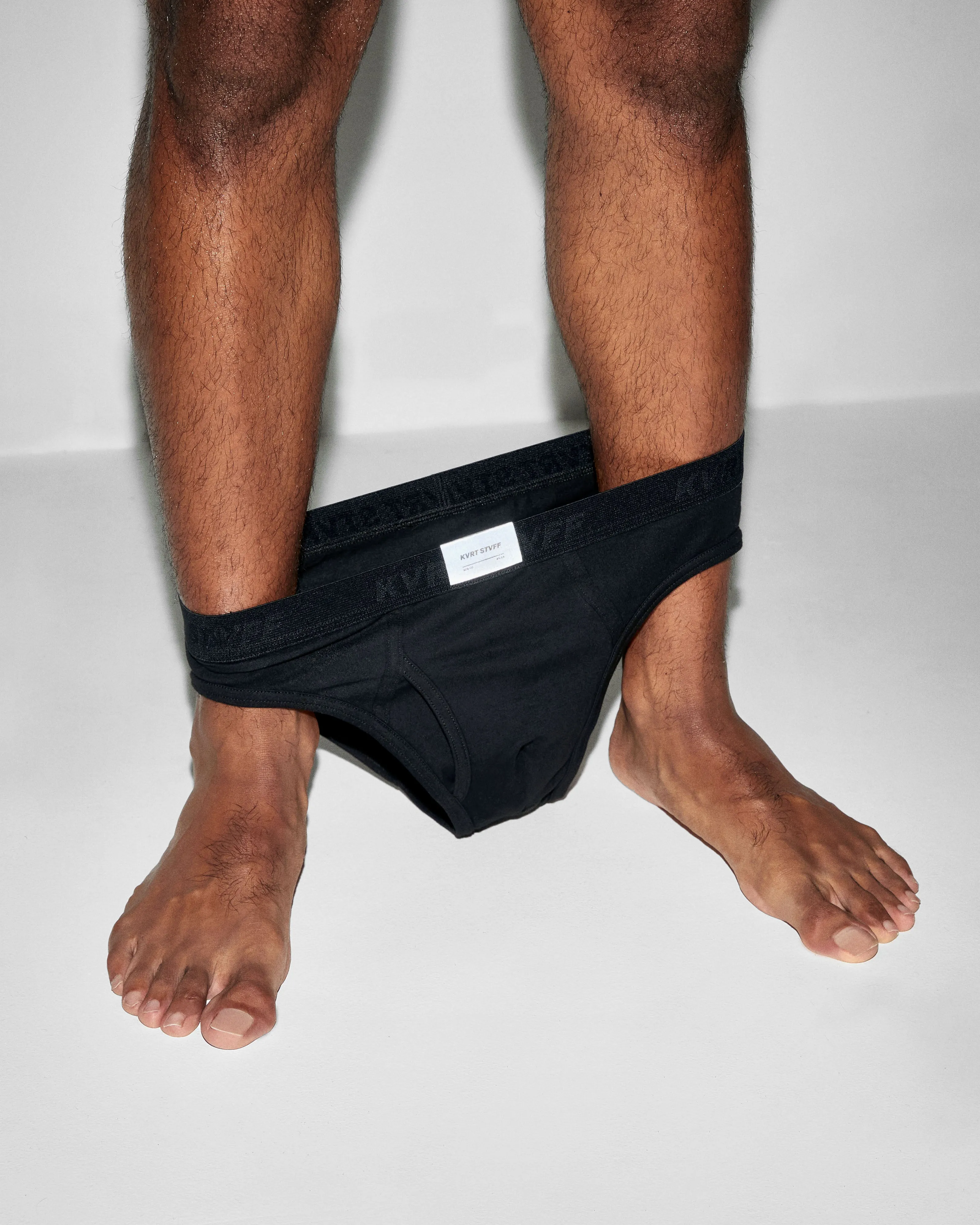 Black KVRT Cotton Classic Brief sold by KVRT STVFF product image thumbnail 4