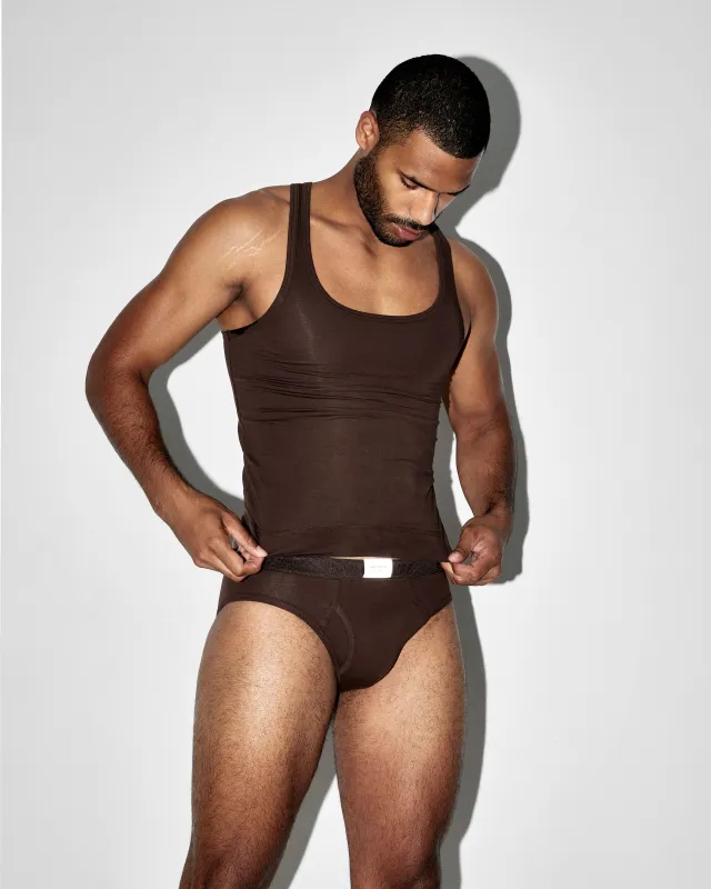 Cocoa KVRT Cotton Tank Top sold by KVRT STVFF