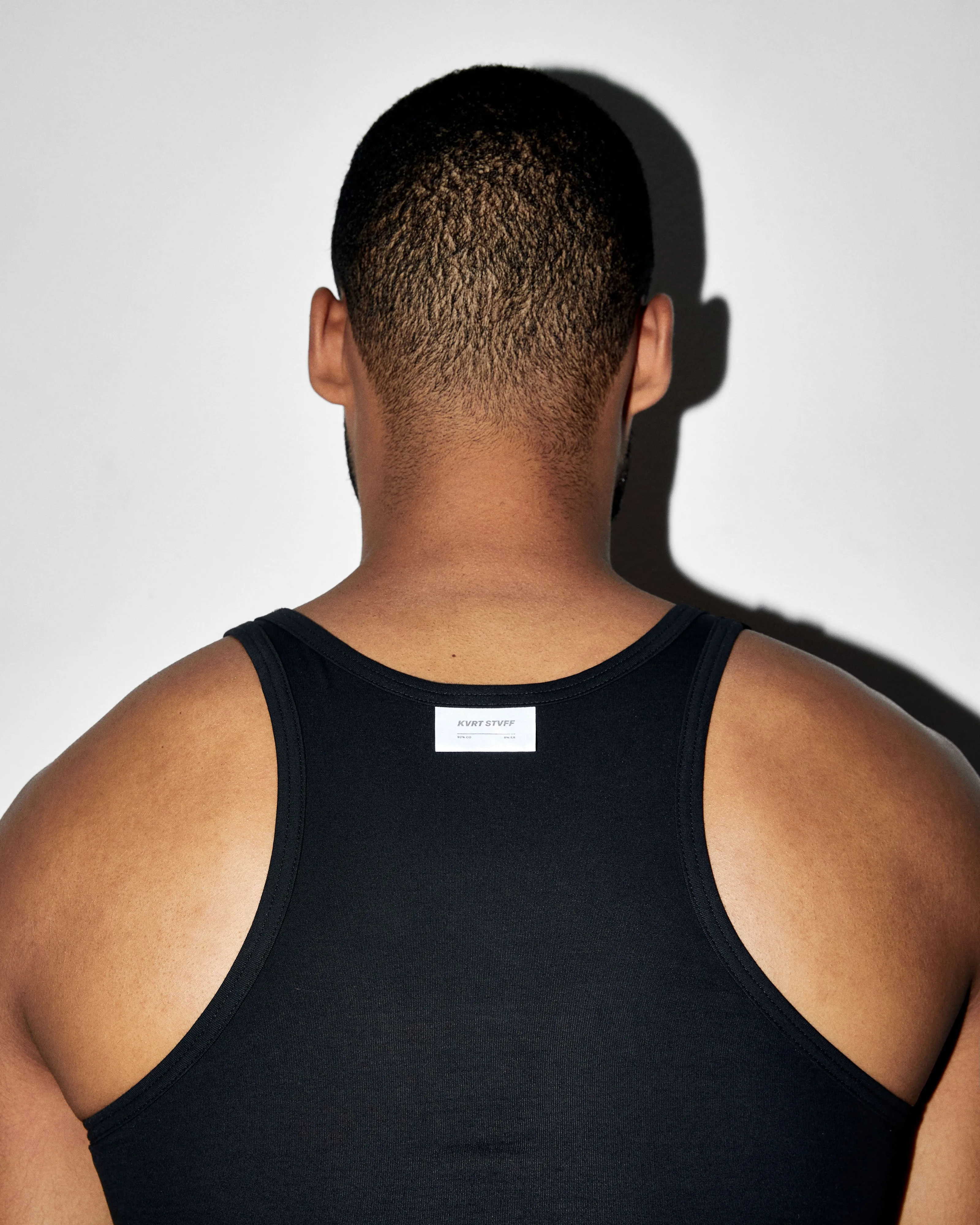 Black KVRT Cotton Tank Top sold by KVRT STVFF product image thumbnail 2