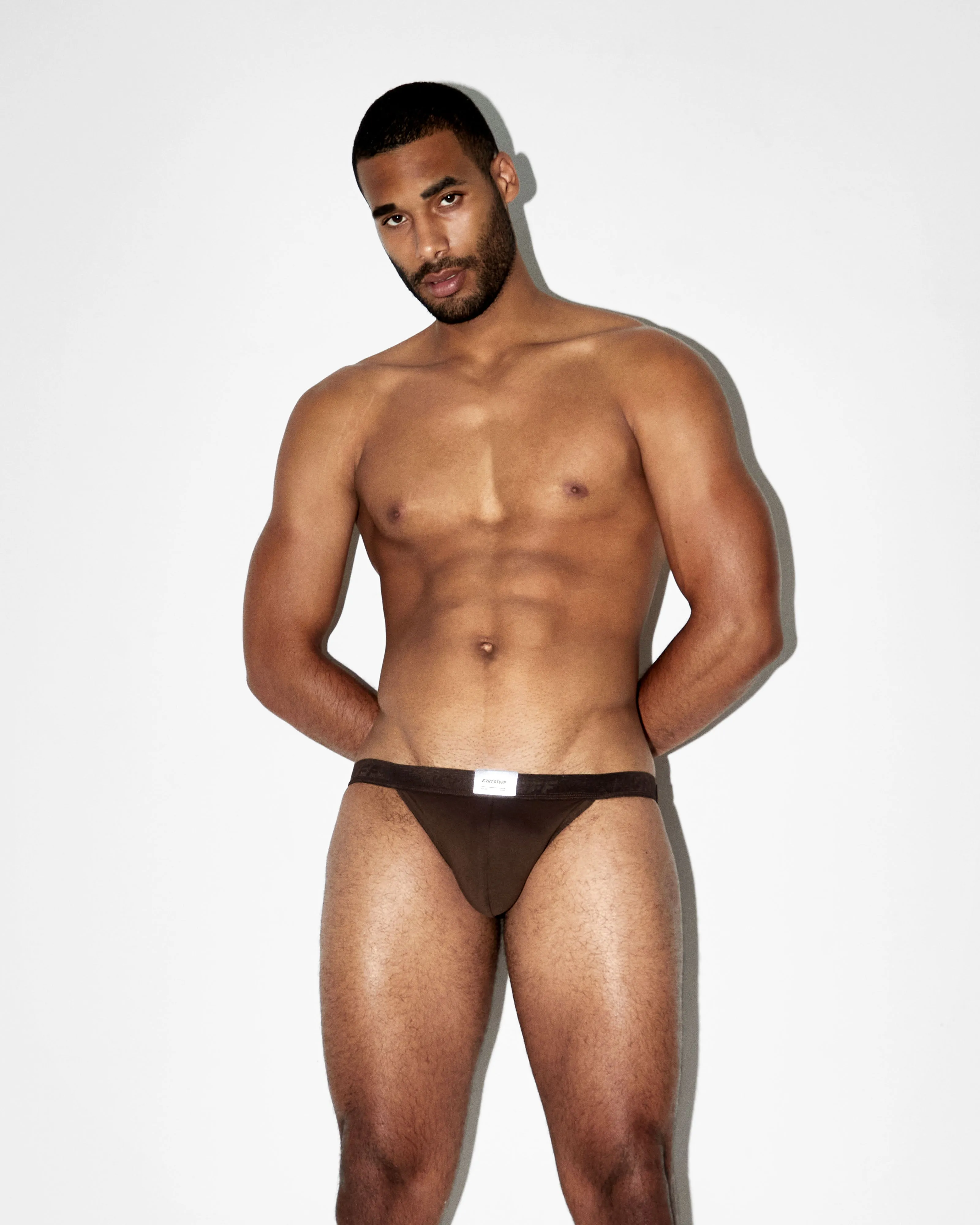 Cocoa KVRT Cotton Jockstrap sold by KVRT STVFF product image thumbnail 4