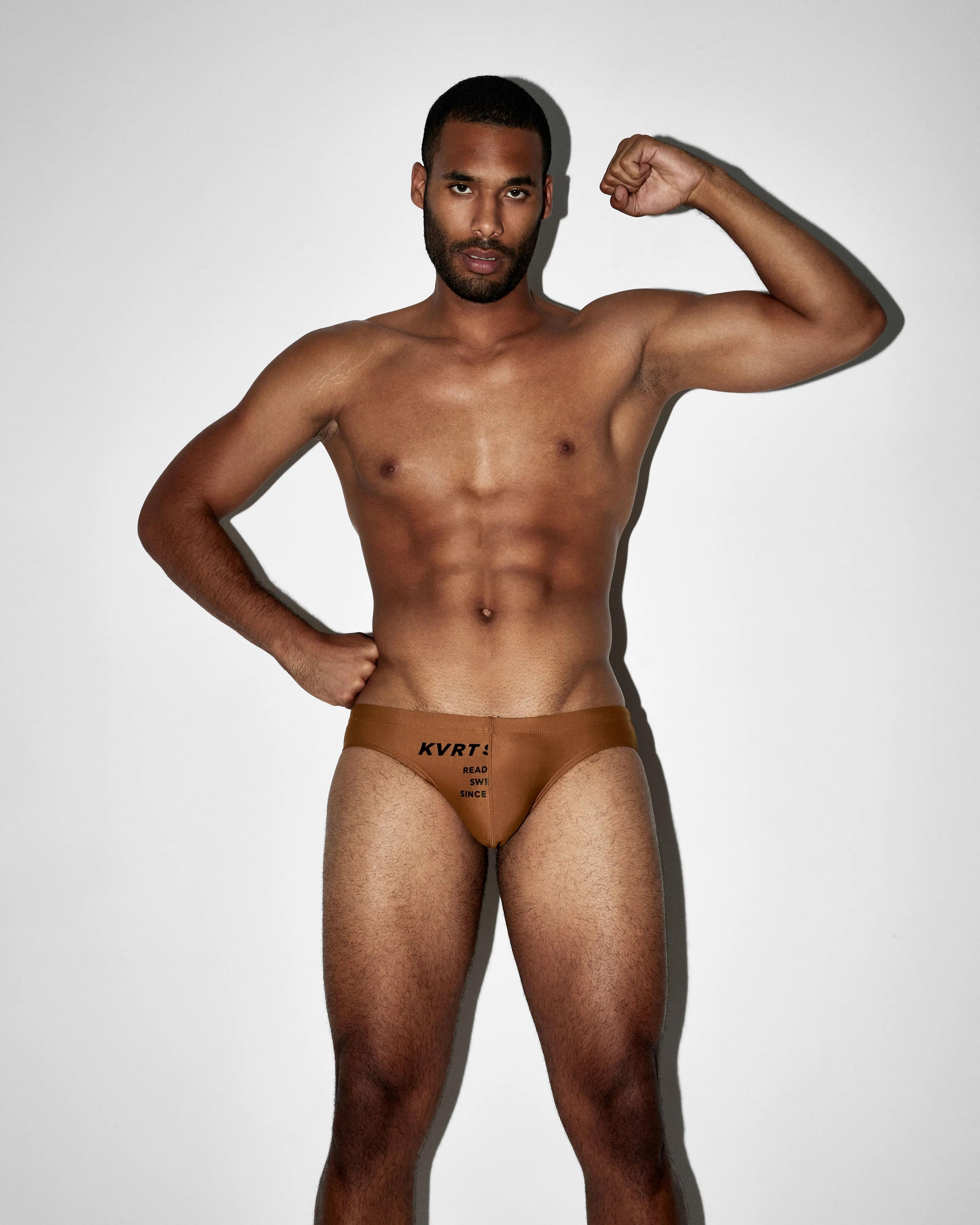 Caramel KVRT Swim Brief sold by KVRT STVFF product image thumbnail 3