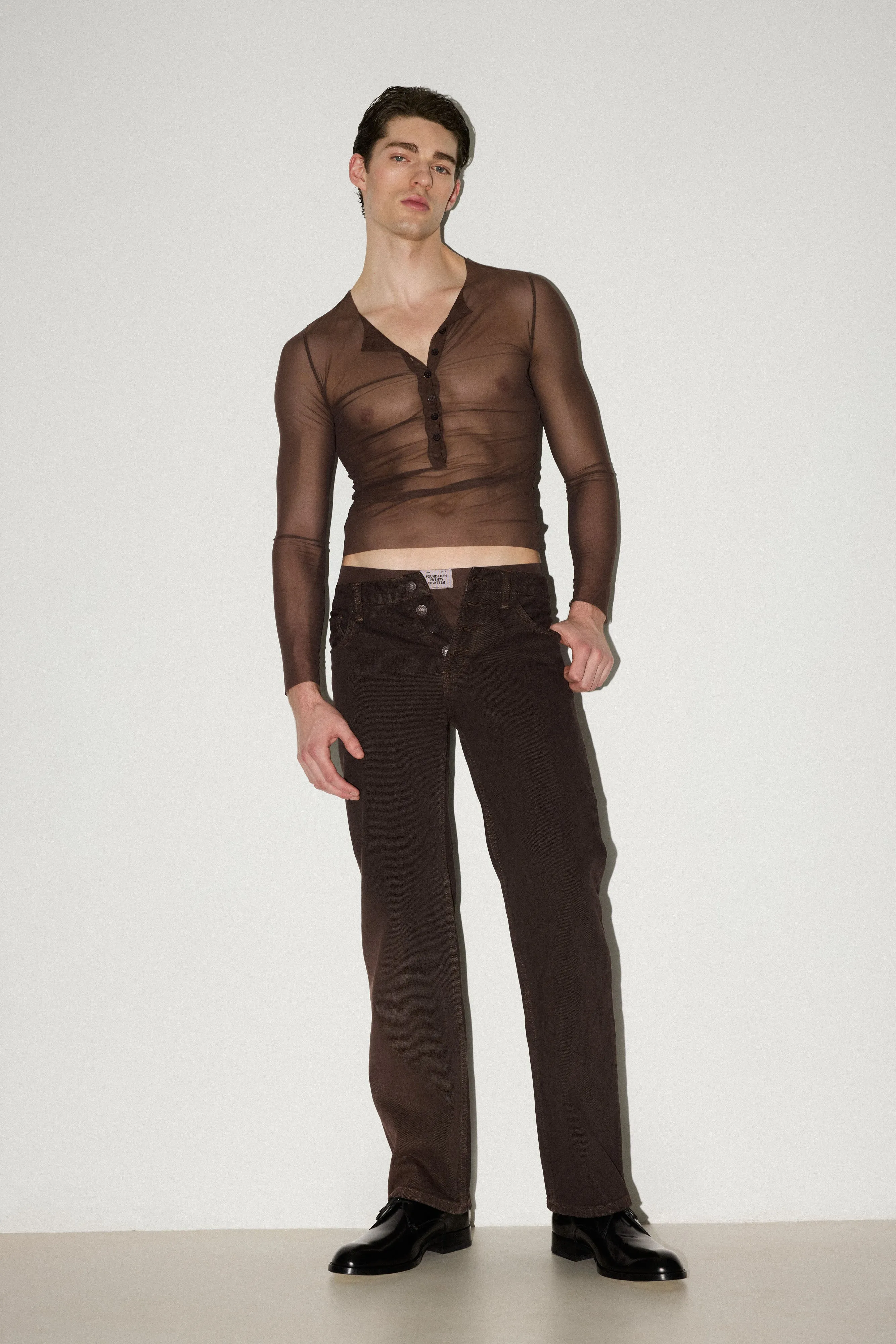 Cocoa John Long Sleeve Henley sold by KVRT STVFF
