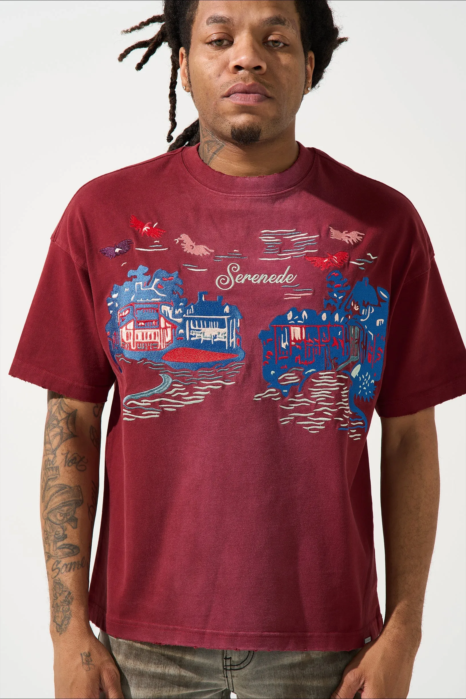 SOUVENIR Merlot T-shirt sold by Serenede product image thumbnail 2