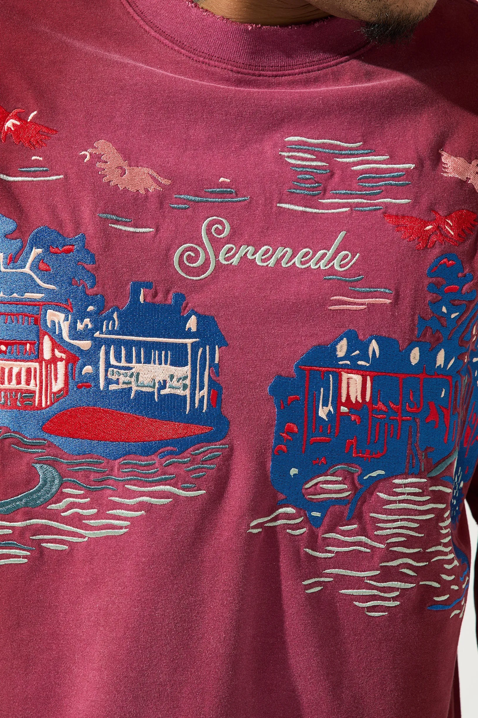 SOUVENIR Merlot T-shirt sold by Serenede product image thumbnail 3