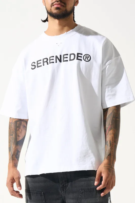 "CLASSIC" White T-Shirt sold by Serenede