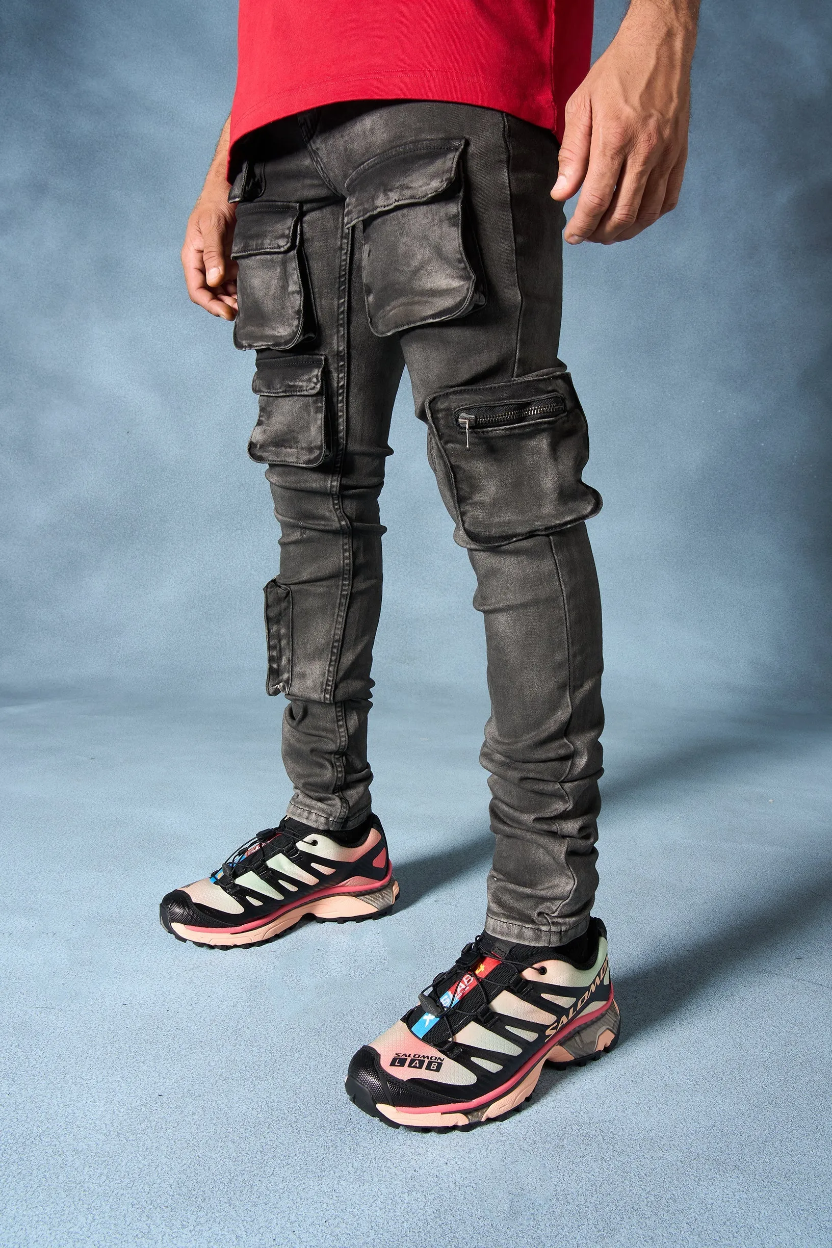 "CURRENT" Cargo Jeans sold by Serenede product image thumbnail 4