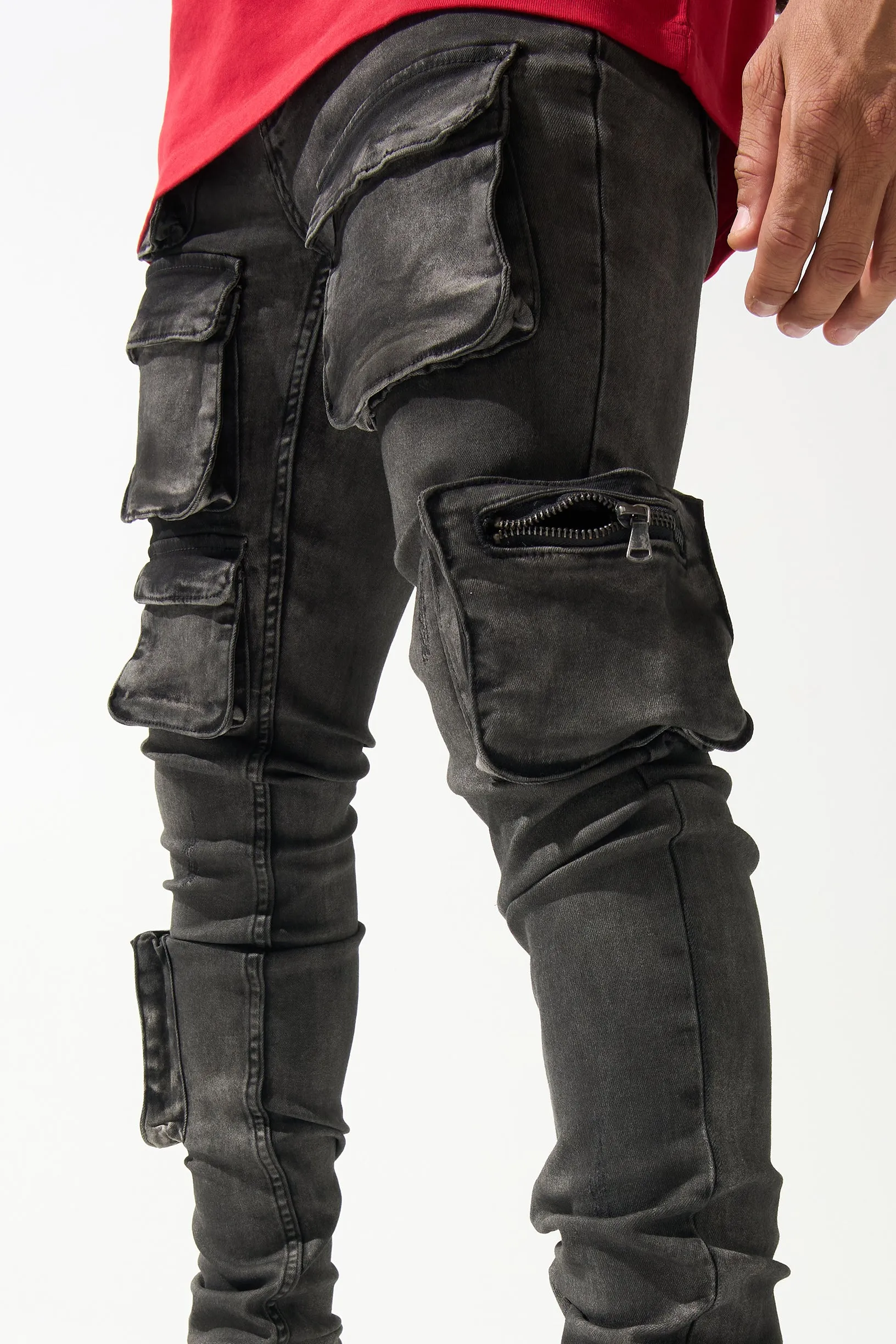 "CURRENT" Cargo Jeans sold by Serenede product image thumbnail 3