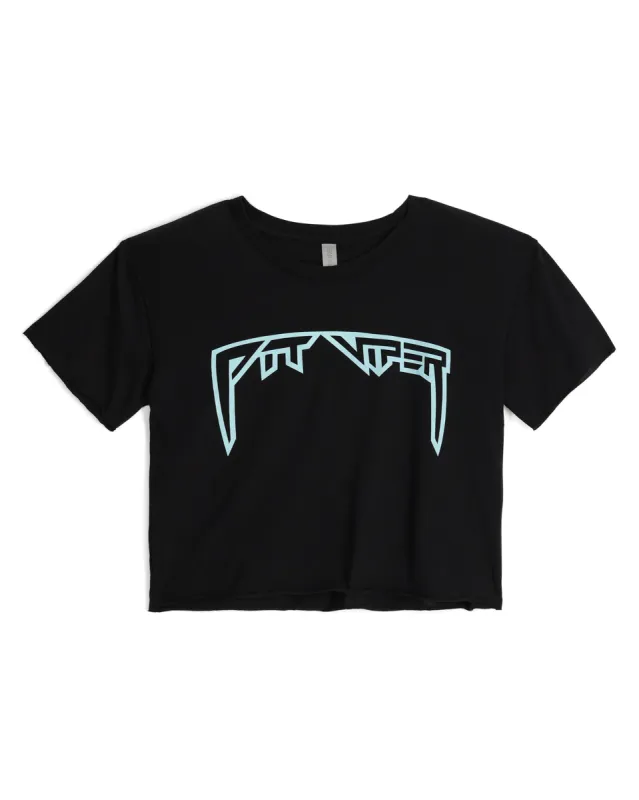 Copacabana Fangs Black Crop Tee made by PIT VIPER