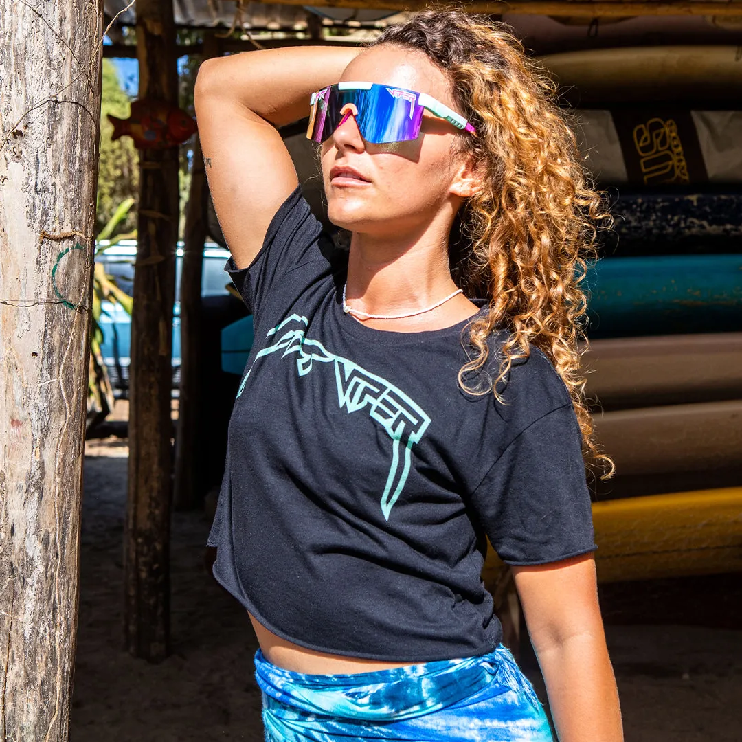 Copacabana Fangs Black Crop Tee sold by PIT VIPER product image thumbnail 3