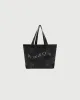 Wordmark Denim Tote Bag - Black Acid Wash sold by Museum of Peace and Quiet
