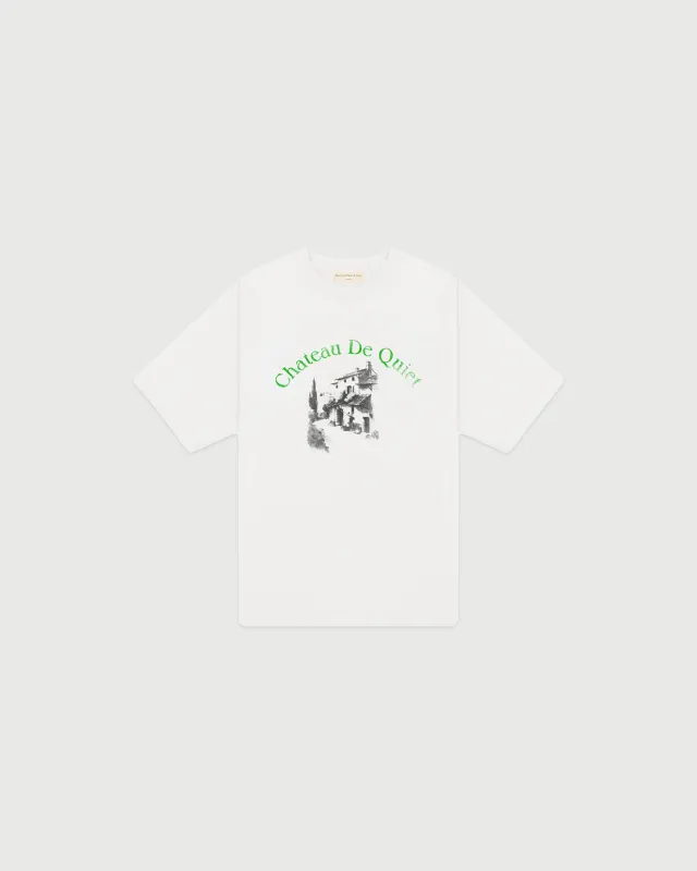 Chateau De Quiet Tee - White sold by Museum of Peace and Quiet