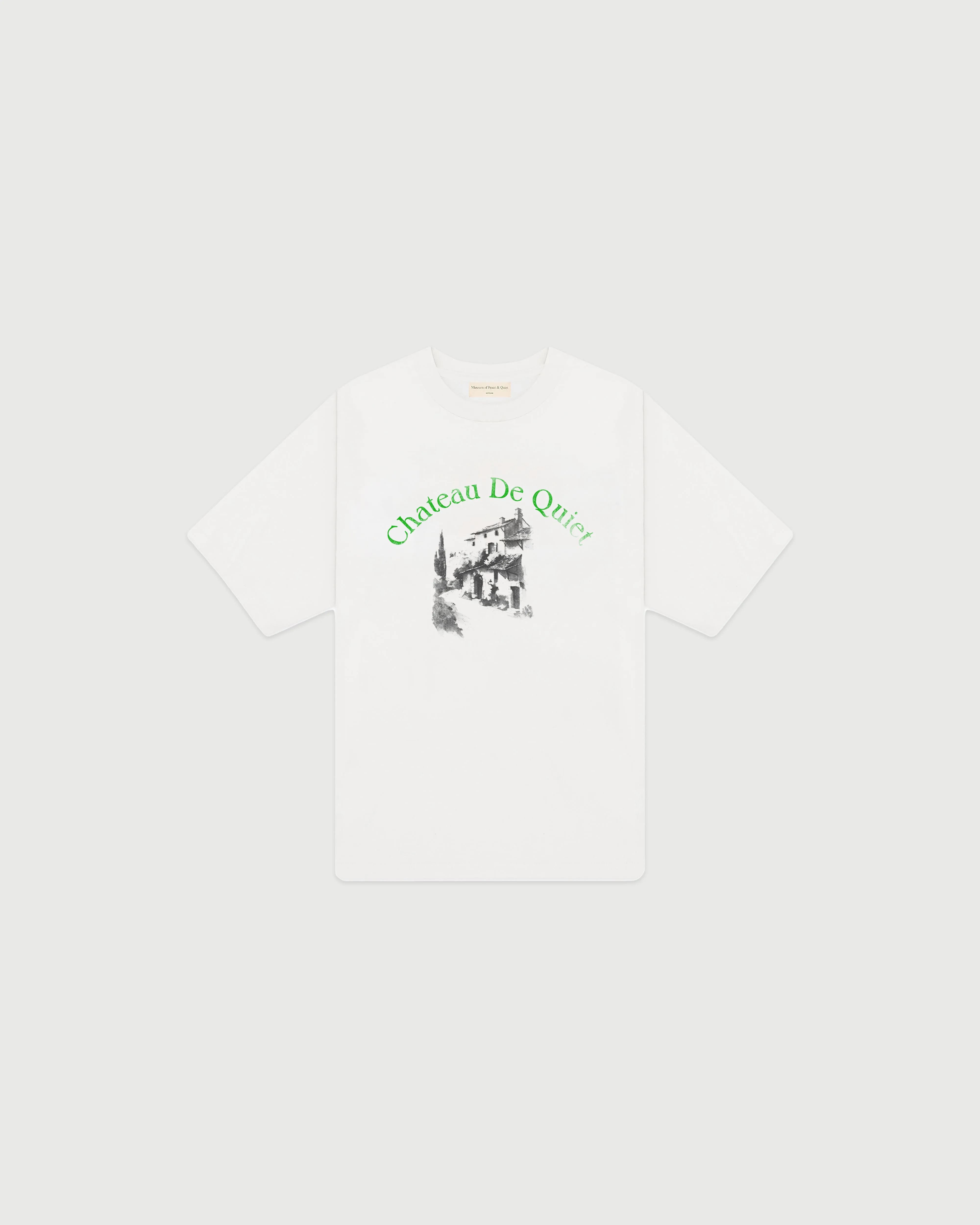 Chateau De Quiet Tee - White sold by Museum of Peace and Quiet