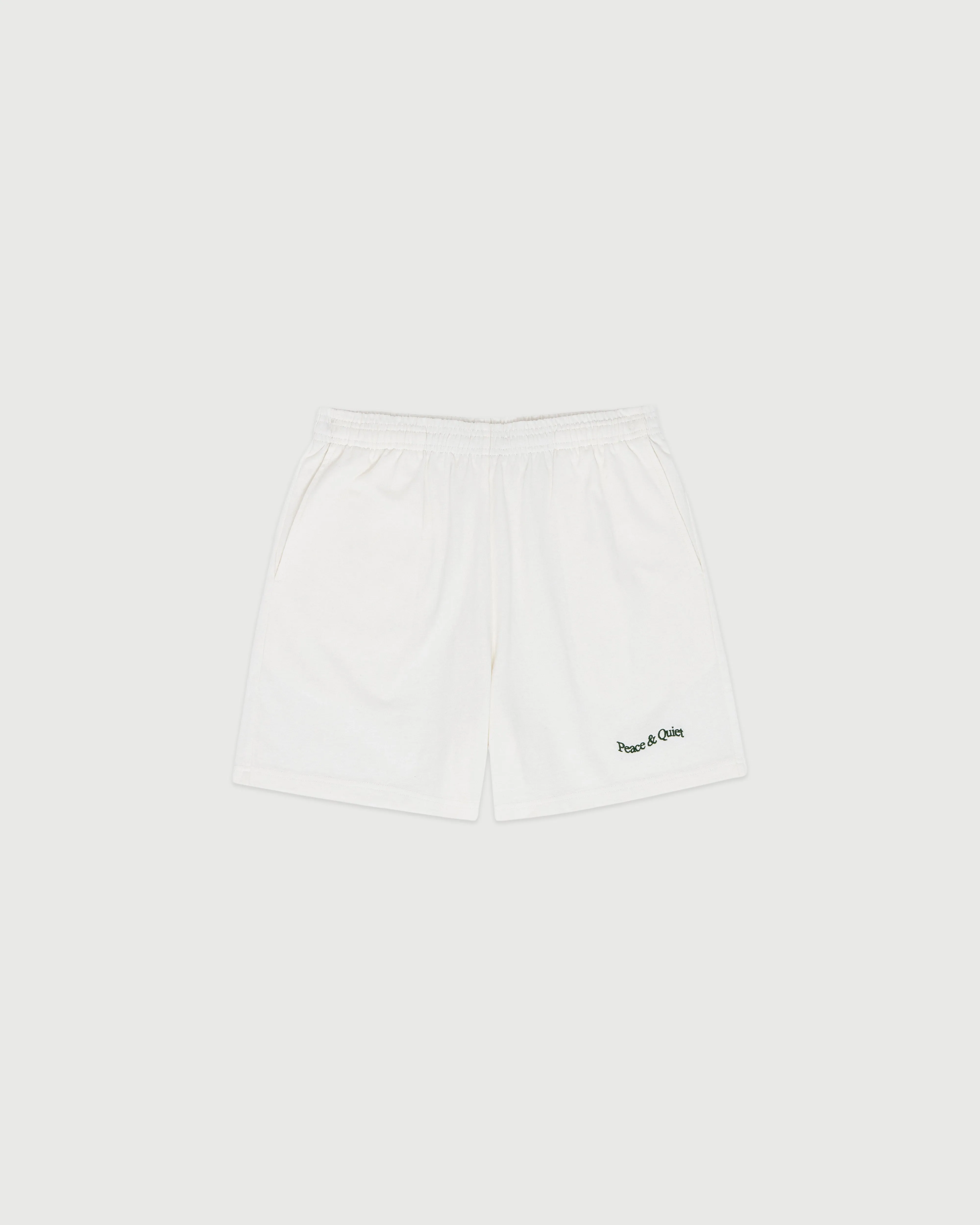 Wordmark Sweatshorts - White sold by Museum of Peace and Quiet