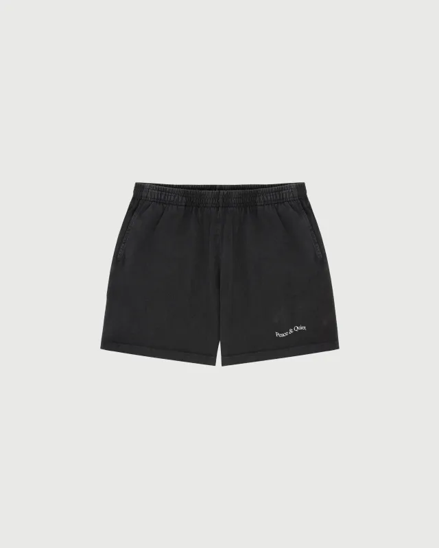 Wordmark Sweatshorts - Black made by Museum of Peace and Quiet
