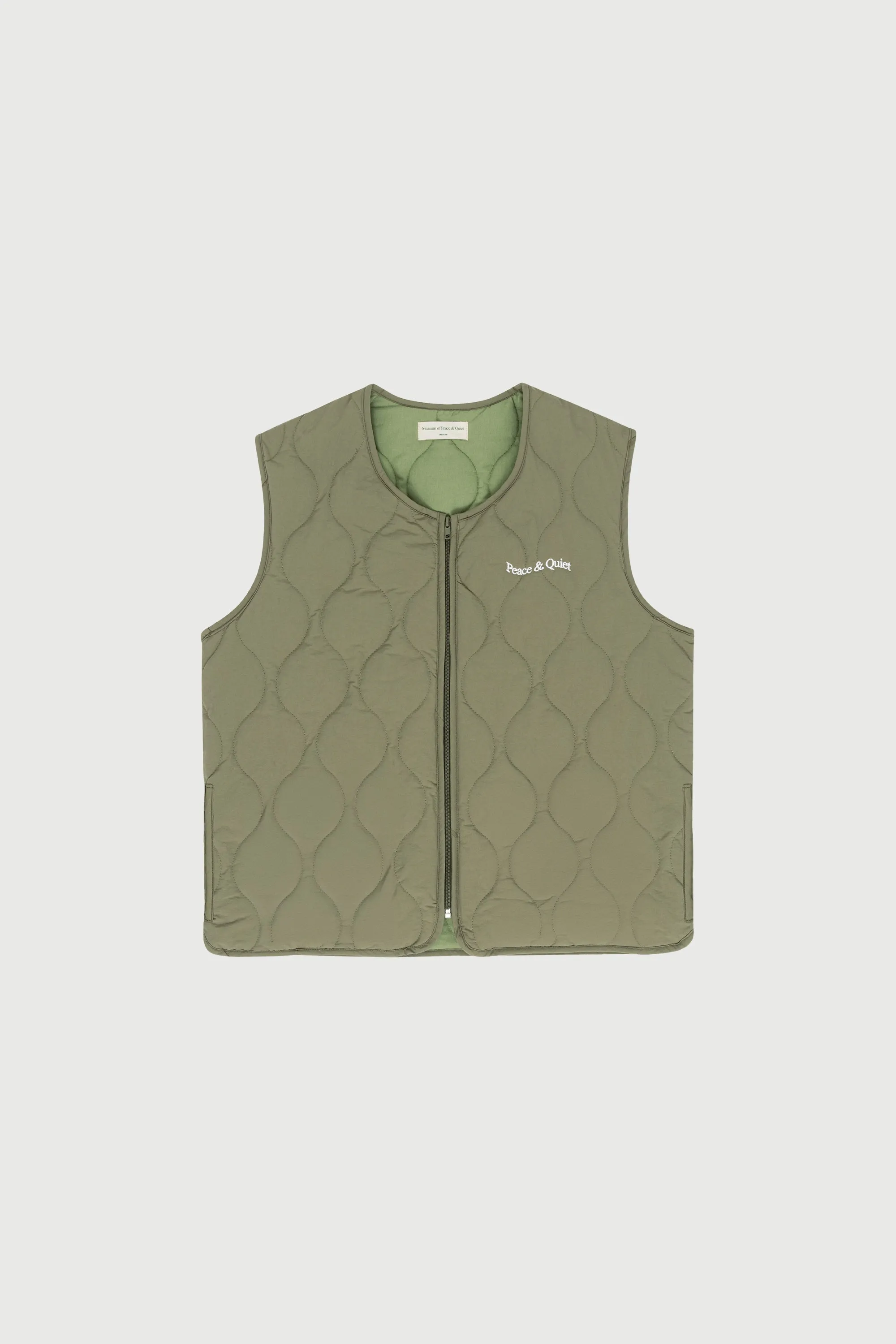 Wordmark Vest - Olive sold by Museum of Peace and Quiet