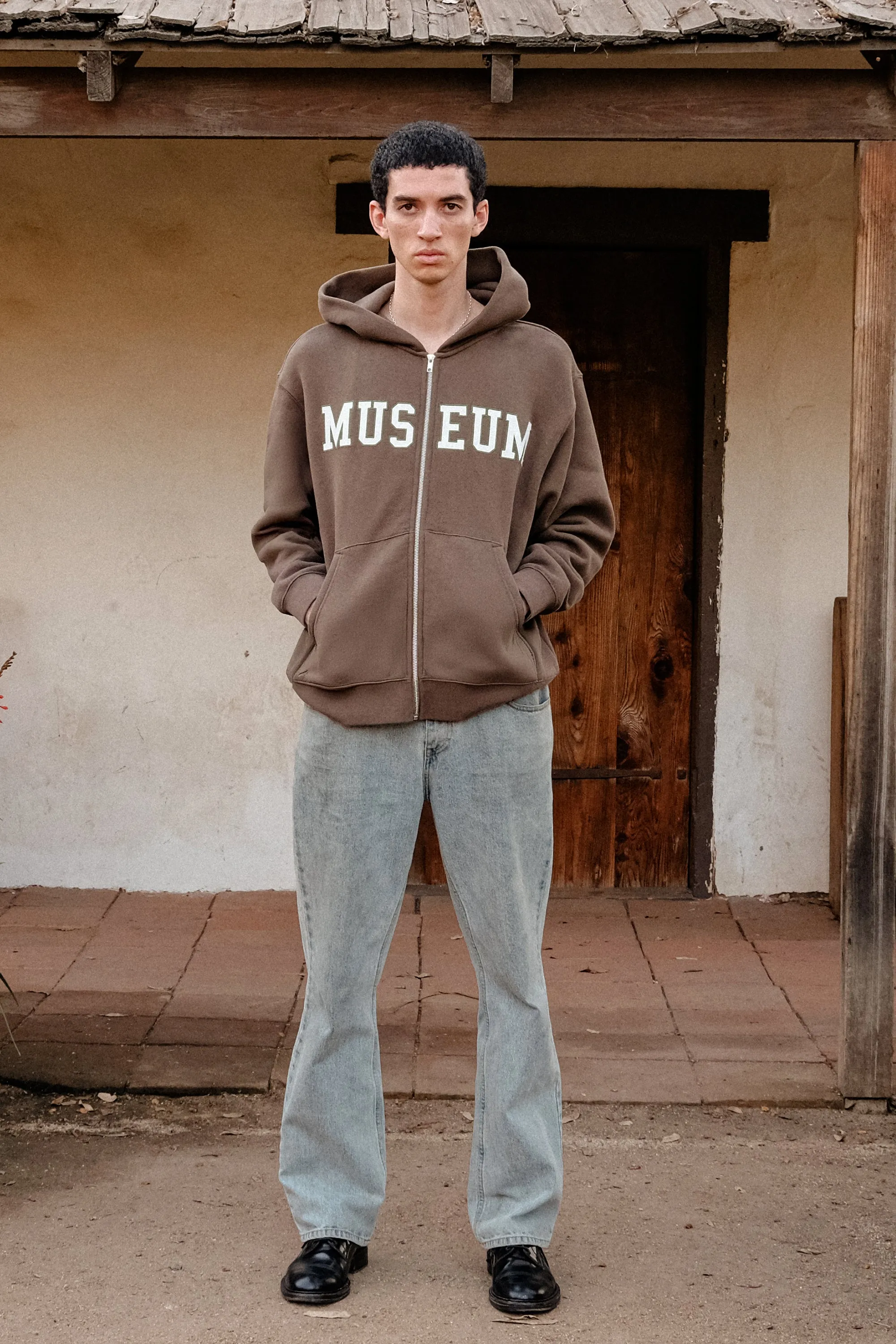 Museum Zip Up Hoodie - Coffee sold by Museum of Peace and Quiet product image thumbnail 2
