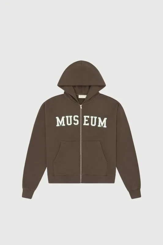 Museum Zip Up Hoodie - Coffee sold by Museum of Peace and Quiet