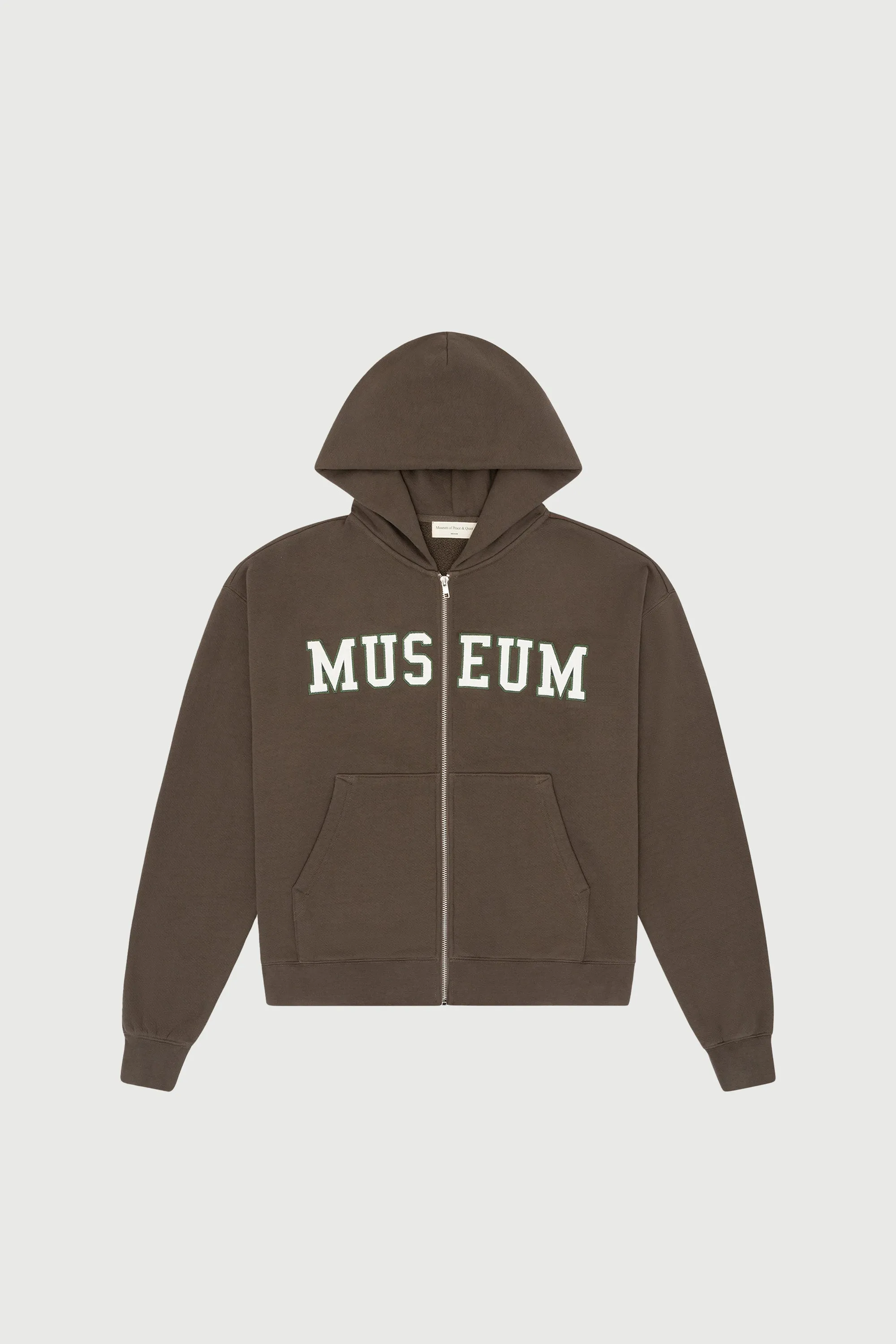 Museum Zip Up Hoodie - Coffee sold by Museum of Peace and Quiet