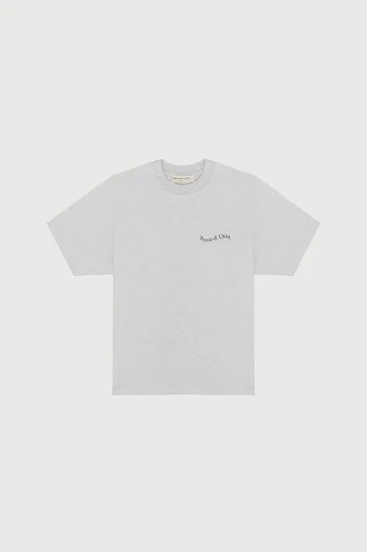 Wordmark Tee - Heather sold by Museum of Peace and Quiet