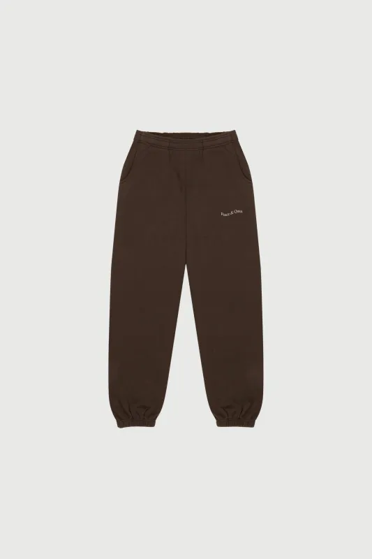 Wordmark Sweatpants - Brown sold by Museum of Peace and Quiet