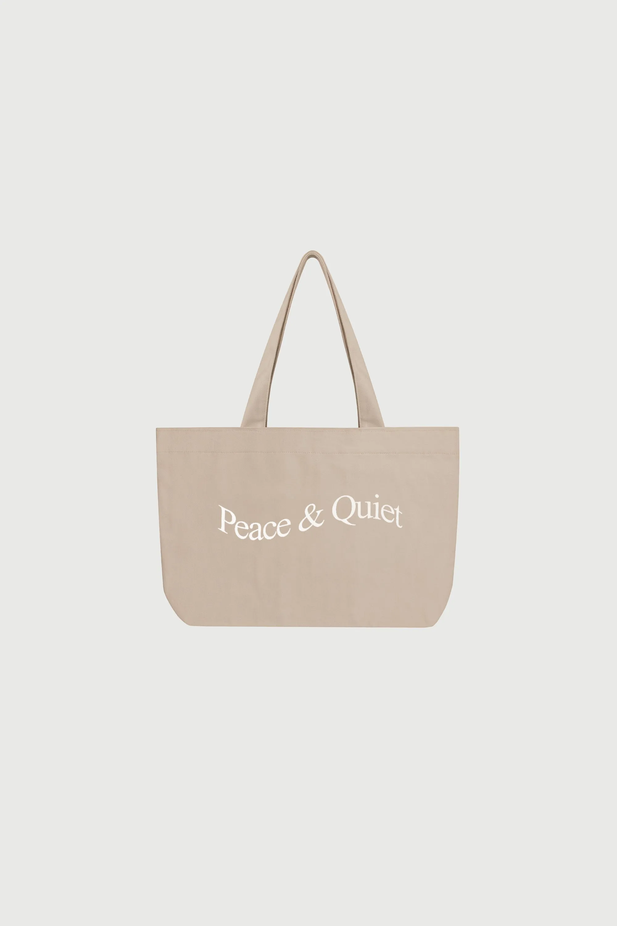 Wordmark Tote - Taupe sold by Museum of Peace and Quiet