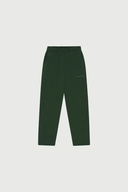 Wordmark Sweatpants - Forest sold by Museum of Peace and Quiet