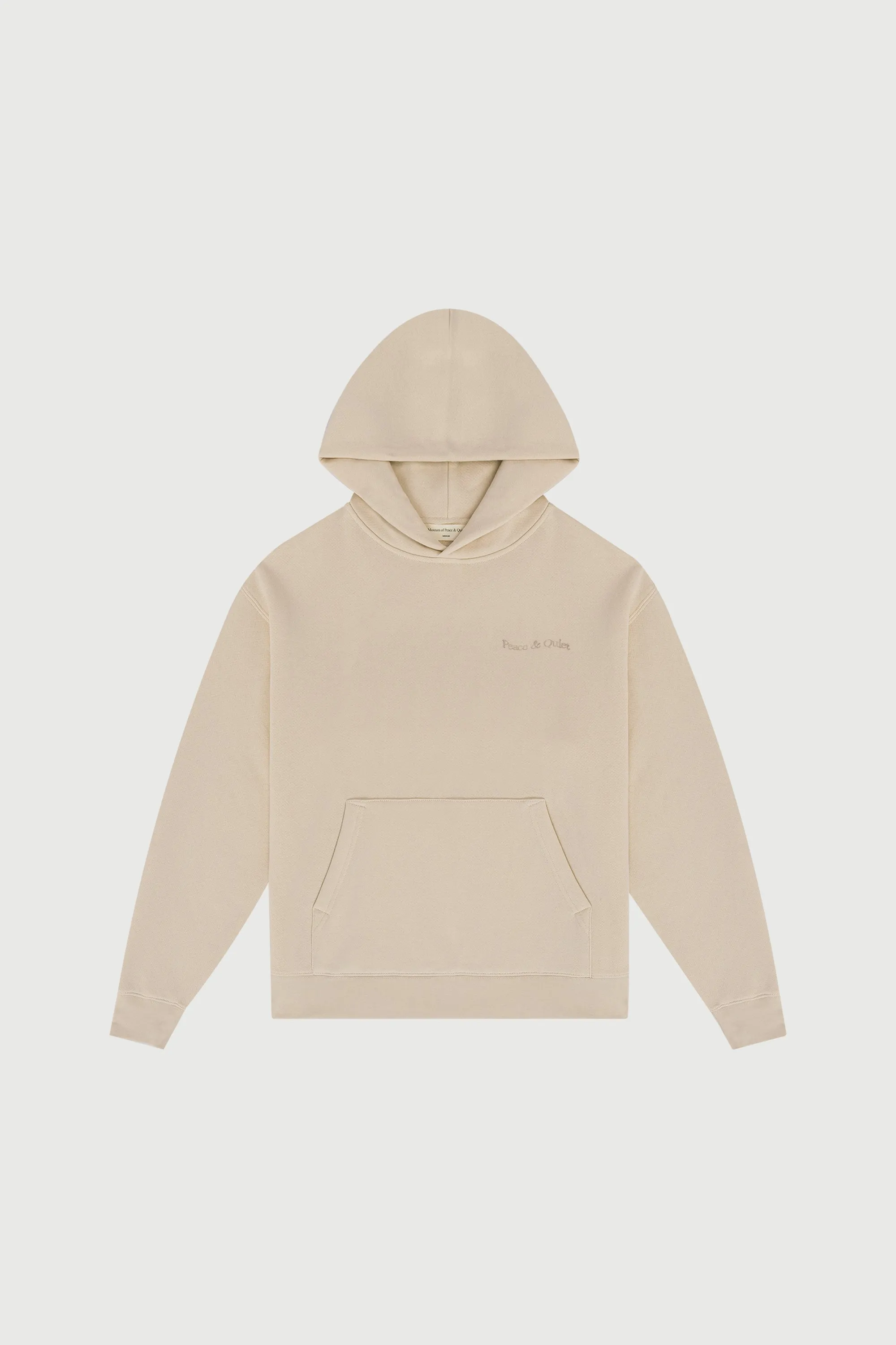 Wordmark Hoodie - Taupe sold by Museum of Peace and Quiet