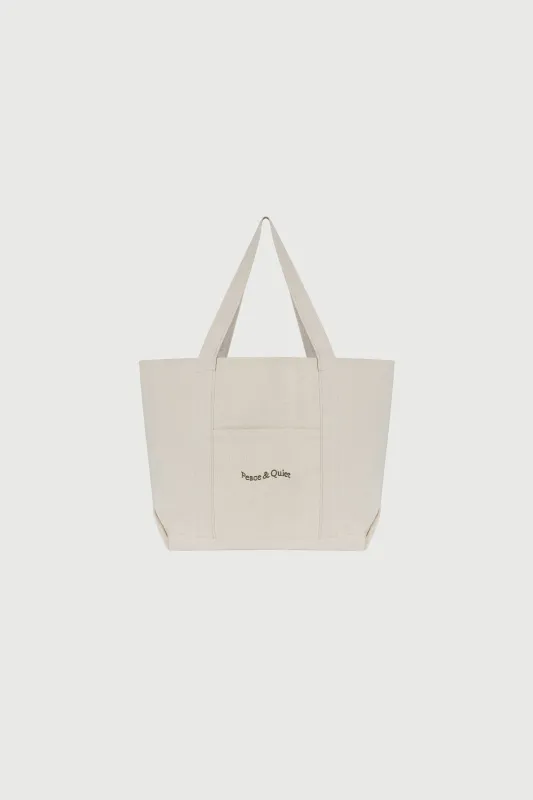 Classic Wordmark Boat Tote Bag - Bone/Natural sold by Museum of Peace and Quiet