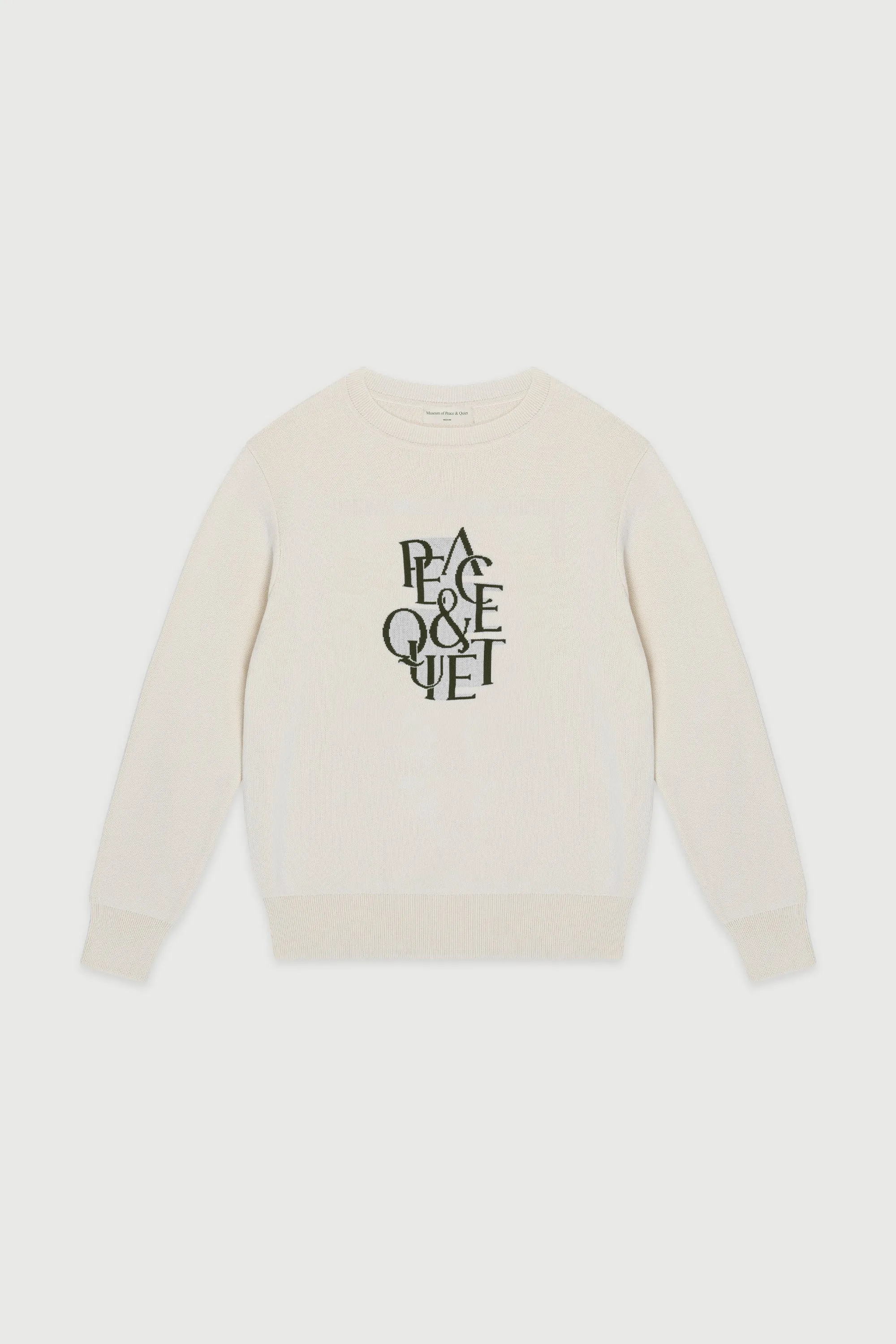 Serif Jacquard Sweater - Bone sold by Museum of Peace and Quiet