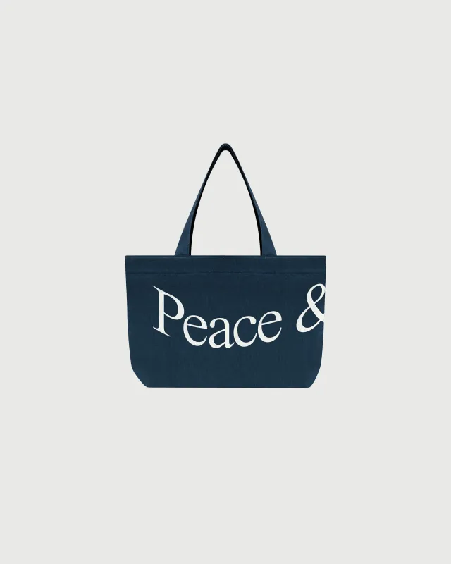 Wordmark Tote - Navy sold by Museum of Peace and Quiet