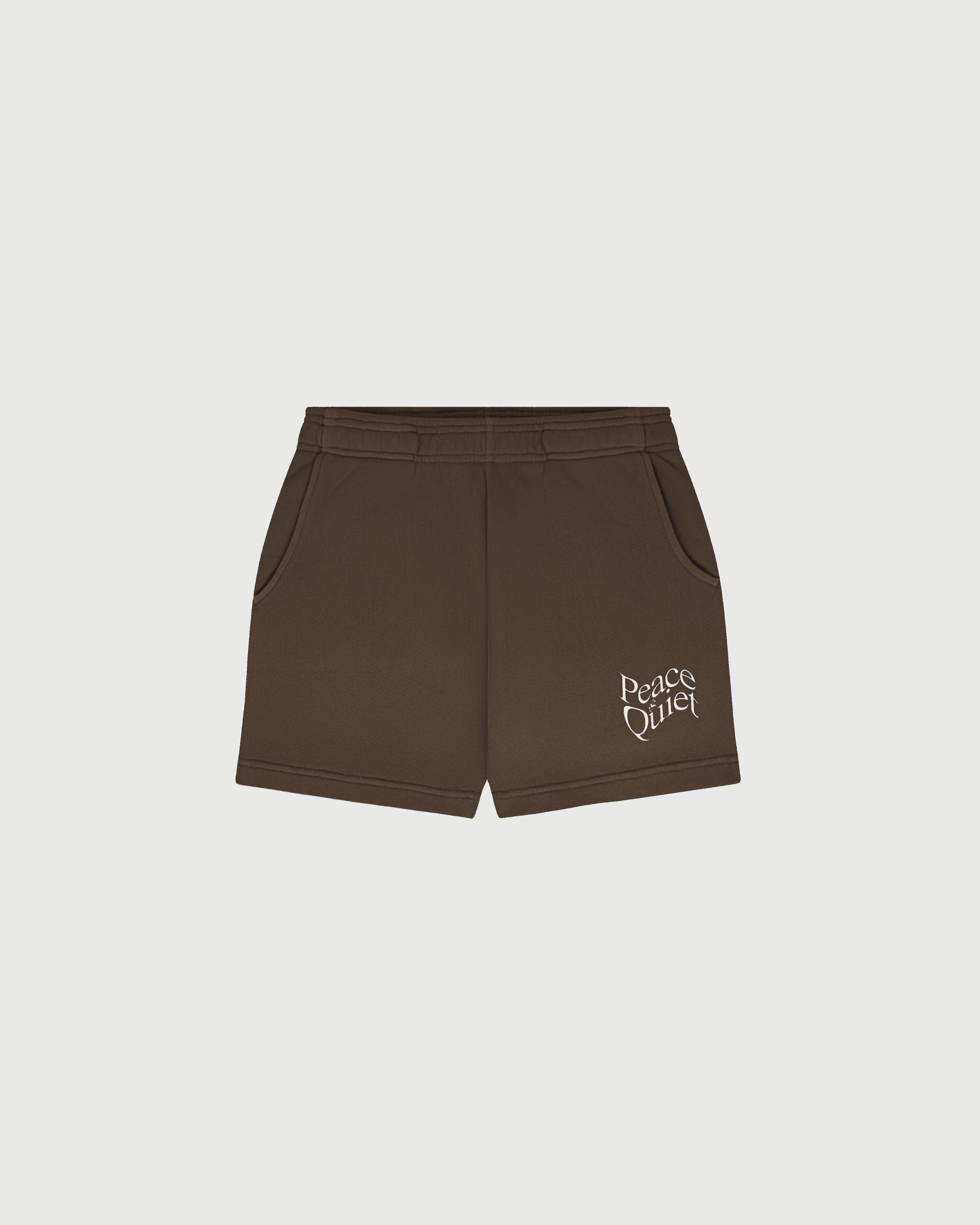 Warped Sweatshorts - Coffee sold by Museum of Peace and Quiet