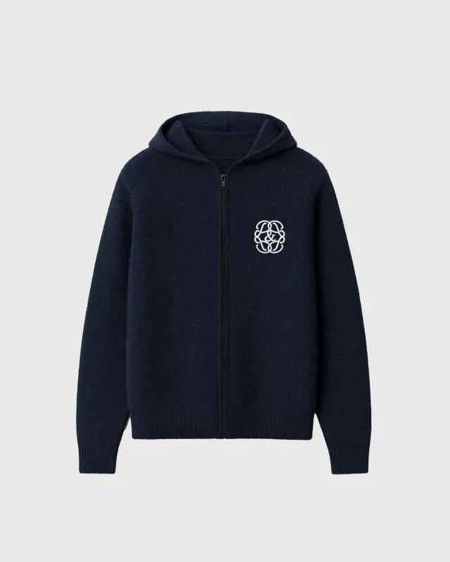 Symbol Mohair Hoodie - NAVY sold by Museum of Peace and Quiet
