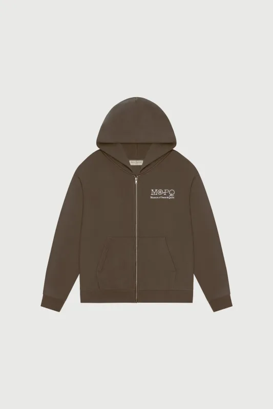 Southwest Zip Up Hoodie - Brown sold by Museum of Peace and Quiet