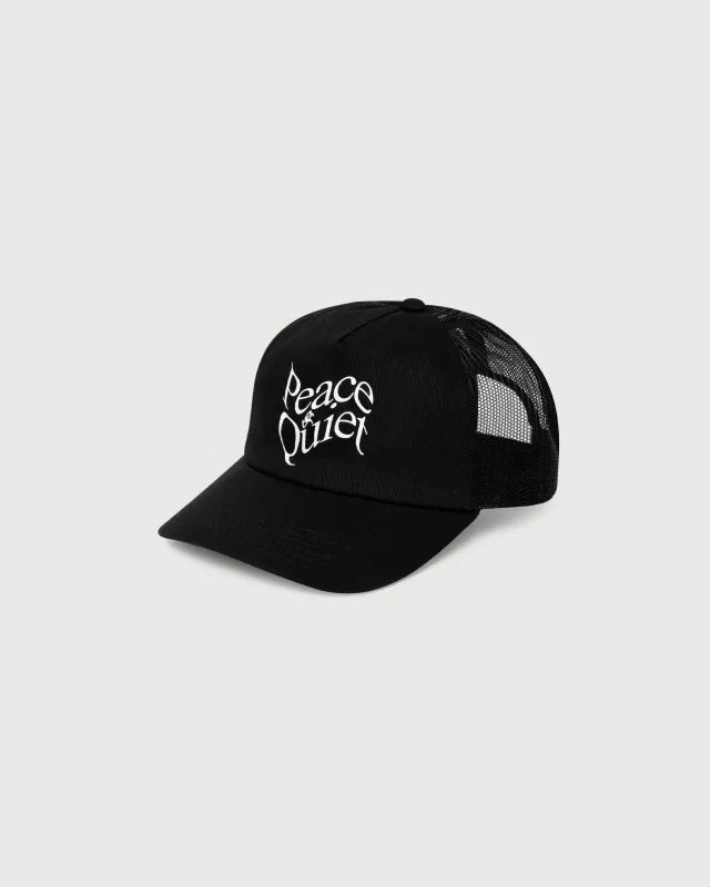 Warped Trucker hat Black sold by Museum of Peace and Quiet