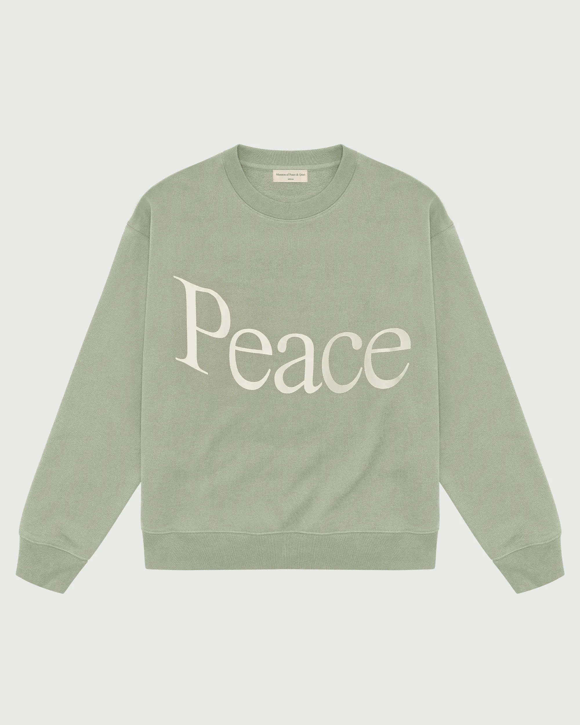 Jumbo Wordmark Crewneck - Sage sold by Museum of Peace and Quiet