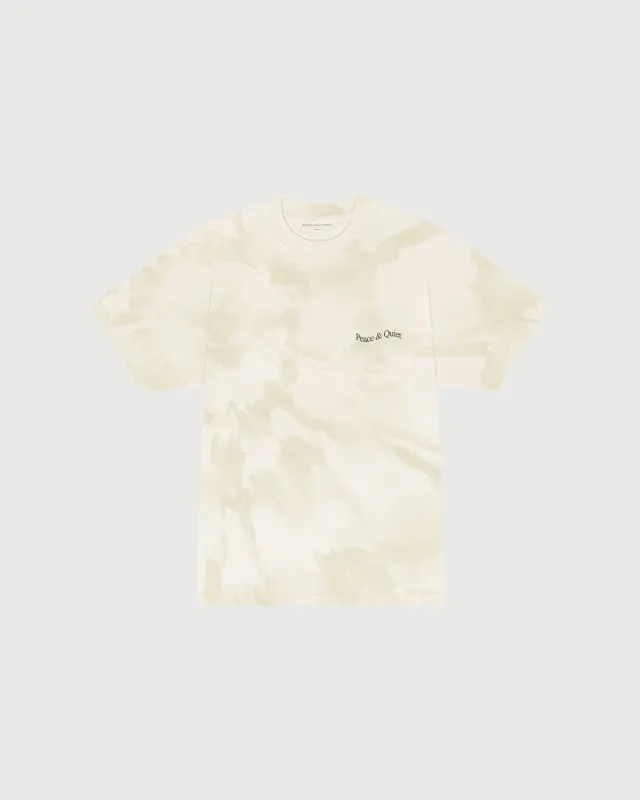 Wordmark Tye Dye Tee - Bone sold by Museum of Peace and Quiet