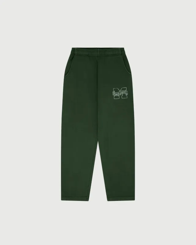 Banner Sweatpants - Forest sold by Museum of Peace and Quiet