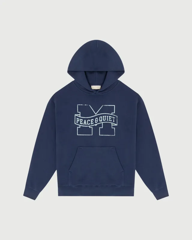Banner Hoodie - Navy sold by Museum of Peace and Quiet