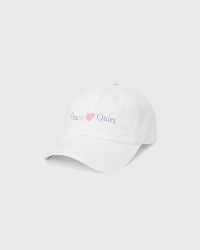 Wordmark Valentine Hat - White sold by Museum of Peace and Quiet