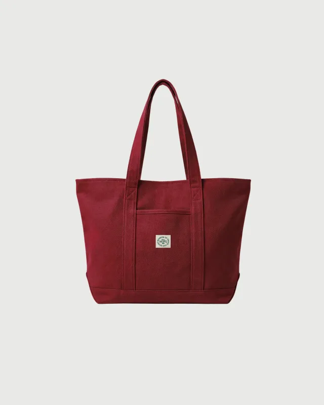 Utility Canvas Boat Tote - Burgandy made by Museum of Peace and Quiet