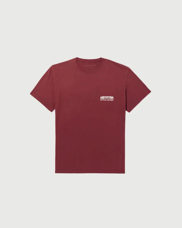 Establish Tee - Burgandy made by Museum of Peace and Quiet