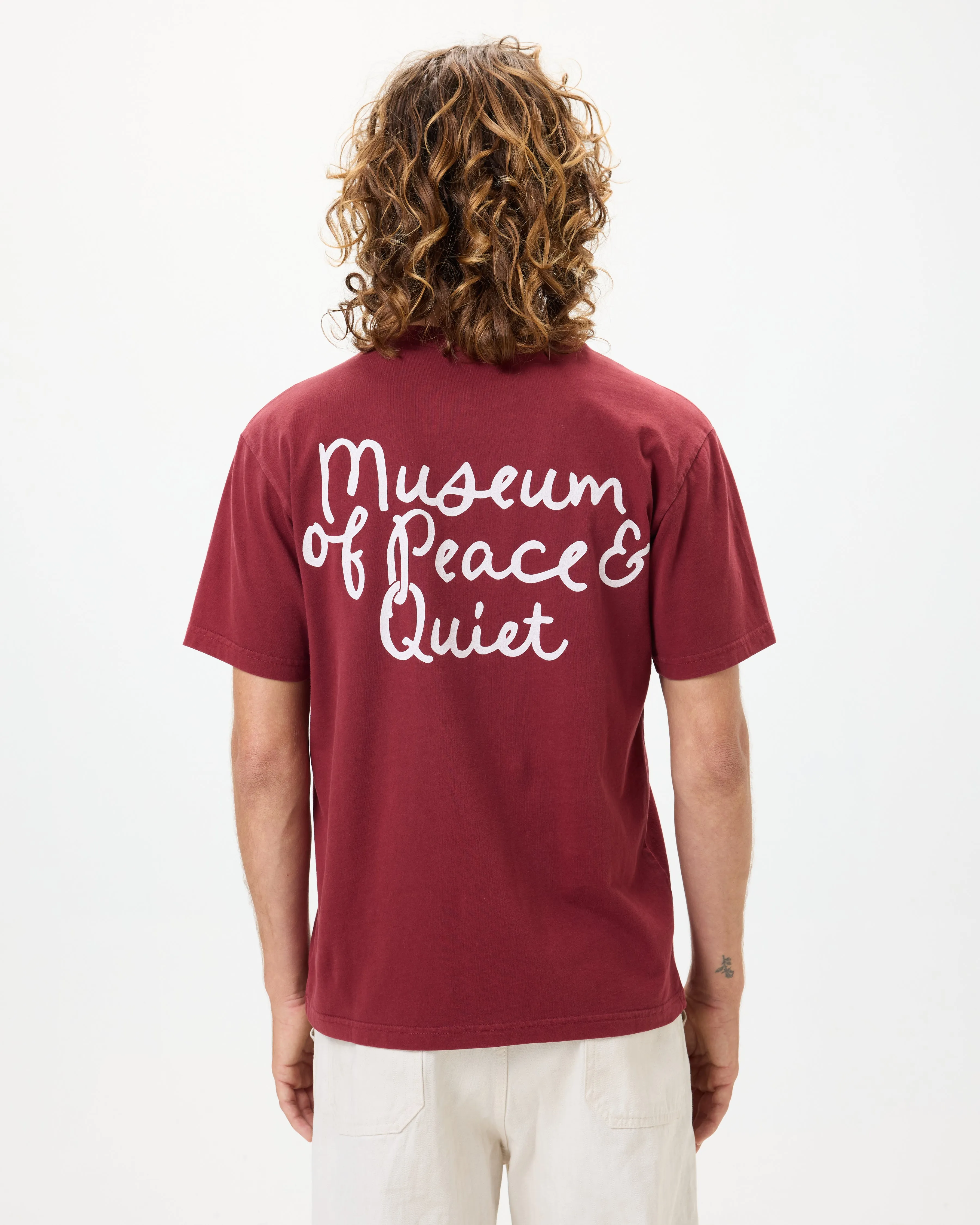 Scribble Tee - Burgandy sold by Museum of Peace and Quiet product image thumbnail 2