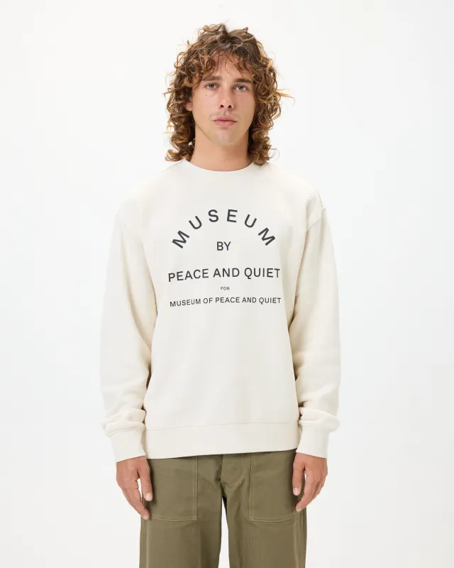 Museum by PQ Crewneck - Bone made by Museum of Peace and Quiet