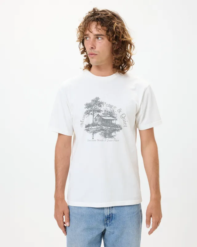 Quiet Place Tee - White made by Museum of Peace and Quiet